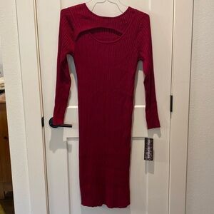 women's nina leonard crochet cold-shoulder swing dress Nina Leonard Crochet Cold Shoulder Long Sleeve Black Swing Dress New With  Tags